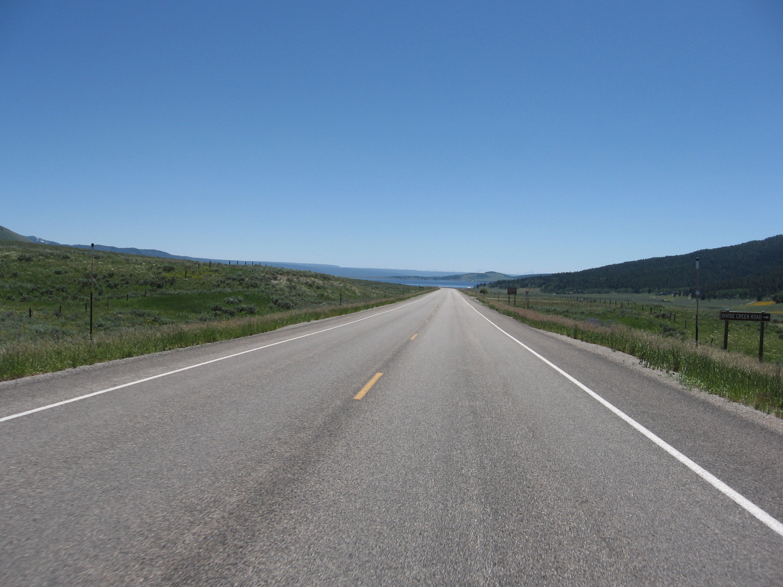 Highway 20, Idaho 2 Lane No Lines