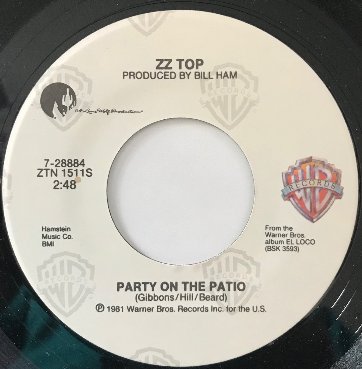 ZZ Top “Sleeping Bag” 7″ Single 2 Loud 2 Old Music