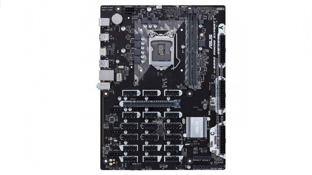 Asus B250 Mining Expert With 19 Gpu Slots Mining Motherboard Review Crypto Mining Blog