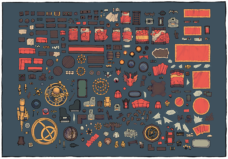 Two Minute Tabletop Dungeondraft The Furniture Map Assets Map Assets By 2-Minute Tabletop