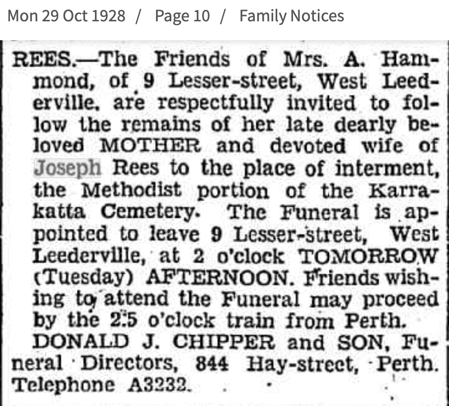 WX6129 Rees Arthur John 2/4th Machine Gun Battalion Ex Members