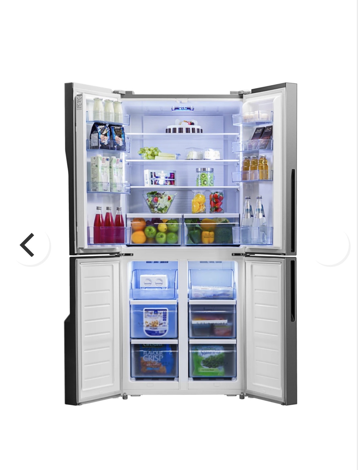 Hisense 512L French Door Fridge (Black) HR6CDFF512C 2NDS Appliances