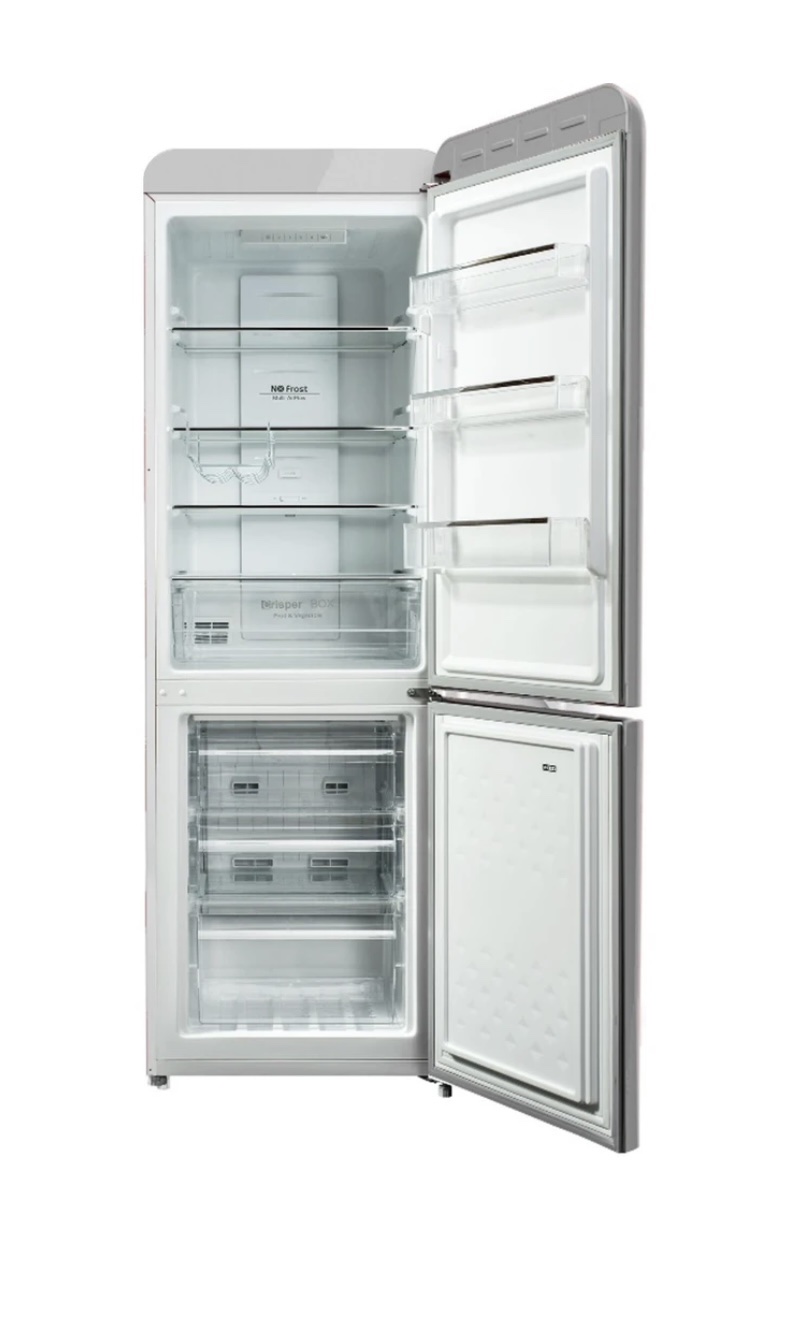ChiQ 231L Retro Style Bottom Mount Fridge (White) 2NDS Appliances