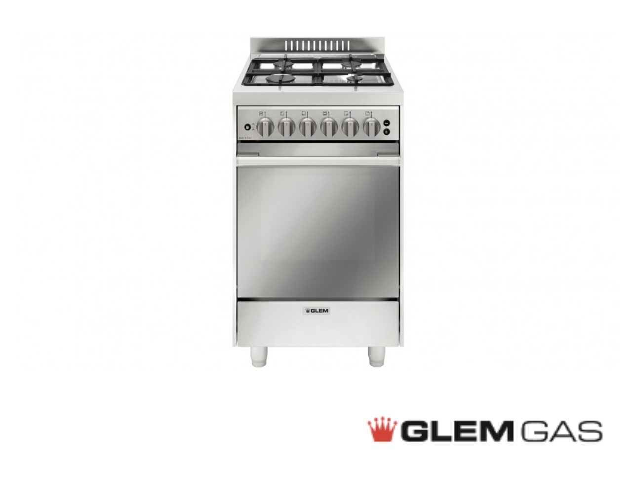 Glem 530mm Freestanding All Gas Cooker Stainless Steel(brand new