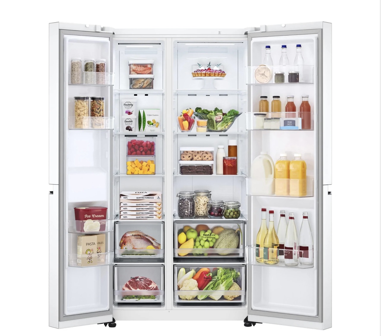 LG GSB655WL 655L Side by Side Fridge White 2NDS Appliances Factory