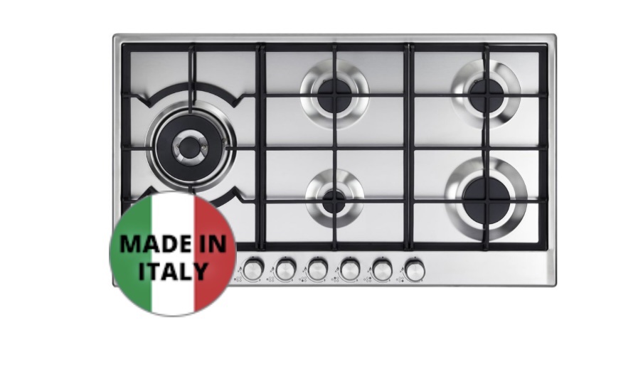 DeLonghi 90cm Slimline Gas Cooktop NSL590DX 2NDS Appliances Factory