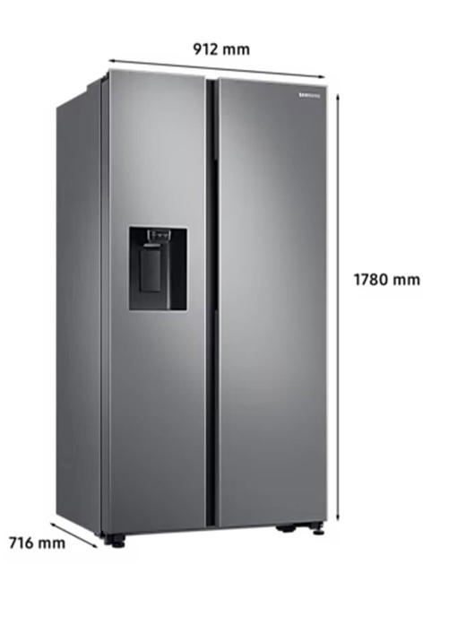 Samsung 635L Side by Side Fridge Stainless Steel SRS675DLS 2NDS