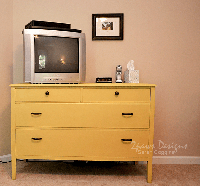 The Painted Yellow Dresser 2paws Designs