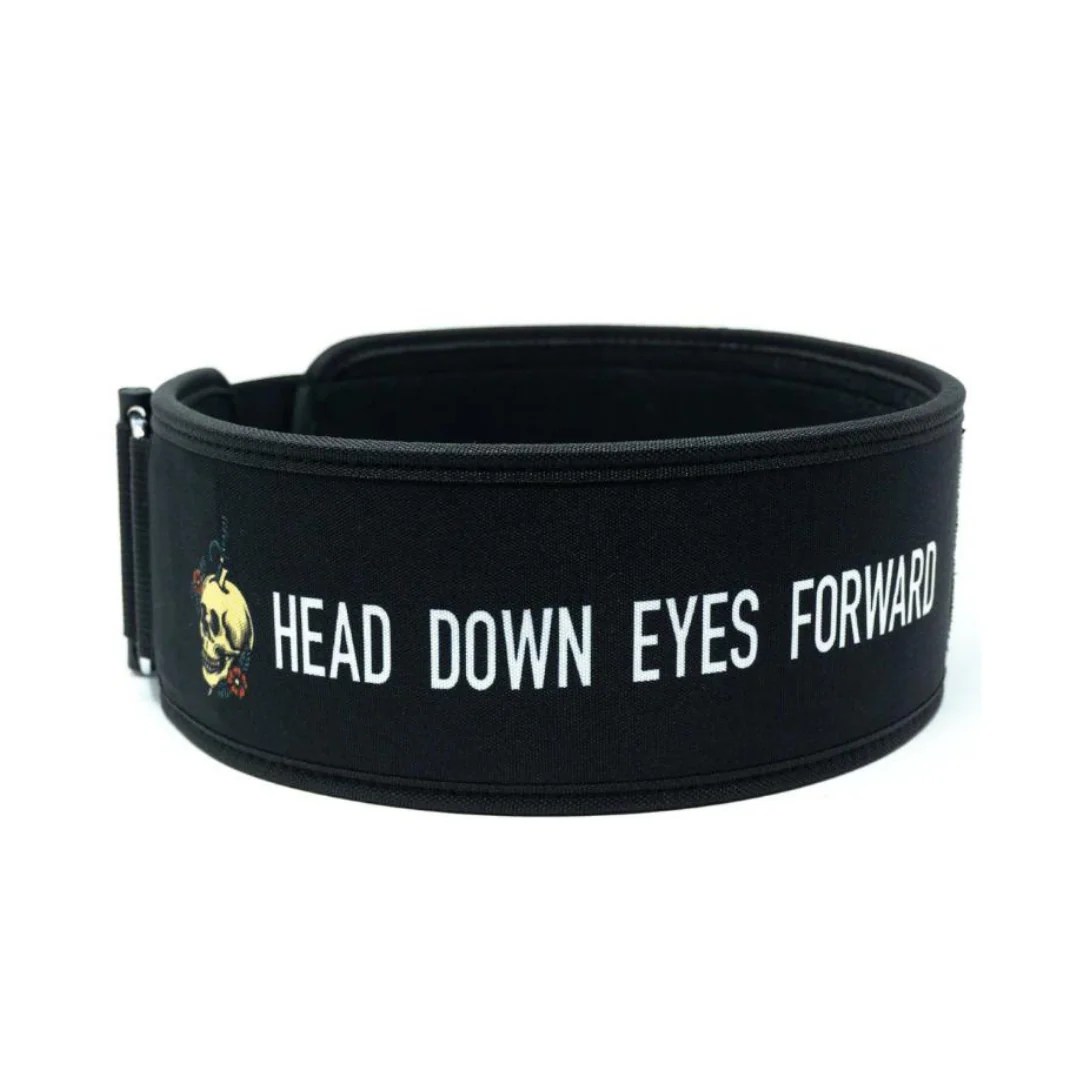 Head Down Eyes Forward by Mattie Rogers 4" Weightlifting Belt 2POOD