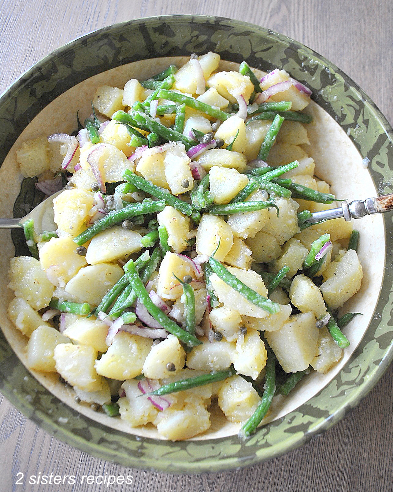 Italian Potato and Green Bean Salad 2 Sisters Recipes by Anna and Liz