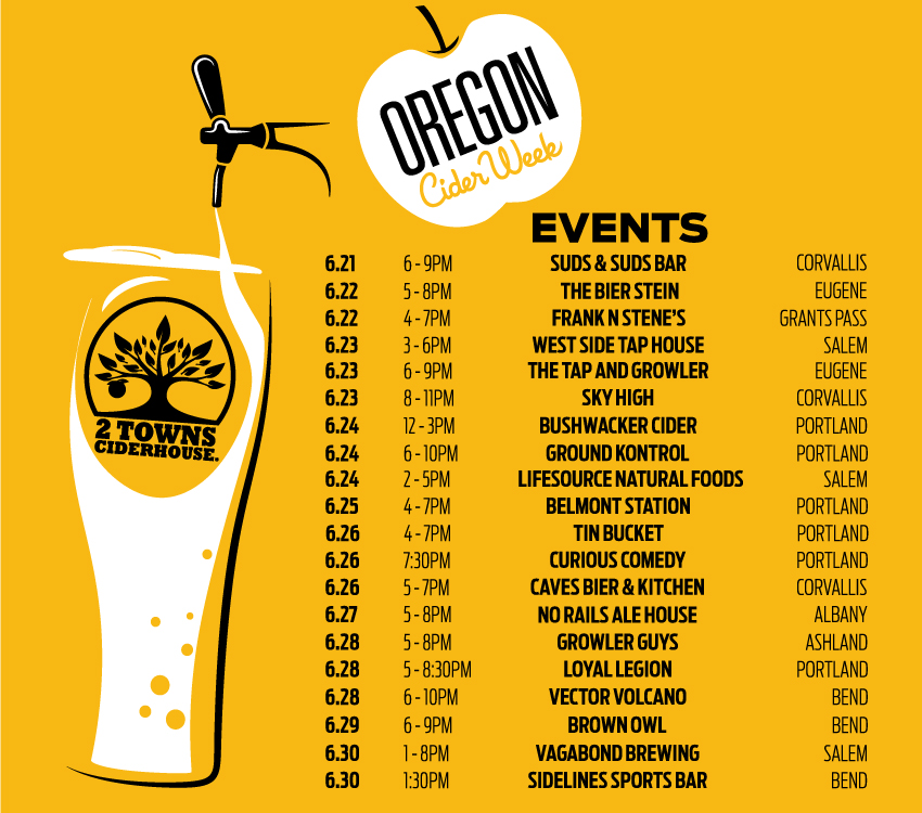 Oregon Cider Week 2018 & Why You Should Be Excited 2 Towns Ciderhouse