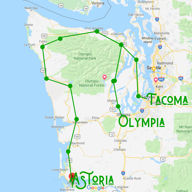 Map Of Olympic Peninsula Wa Washington's Olympic Peninsula Best Free, Beautiful Things To Do
