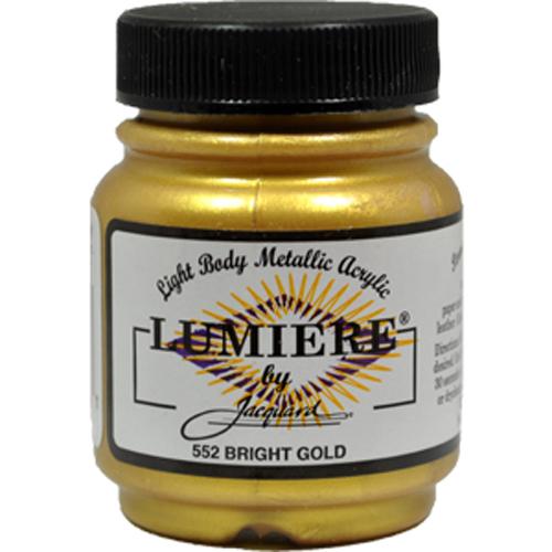 Jacquard Lumiere Acrylic Paint (70ml) Bright Gold • 2wards Polymer Clay