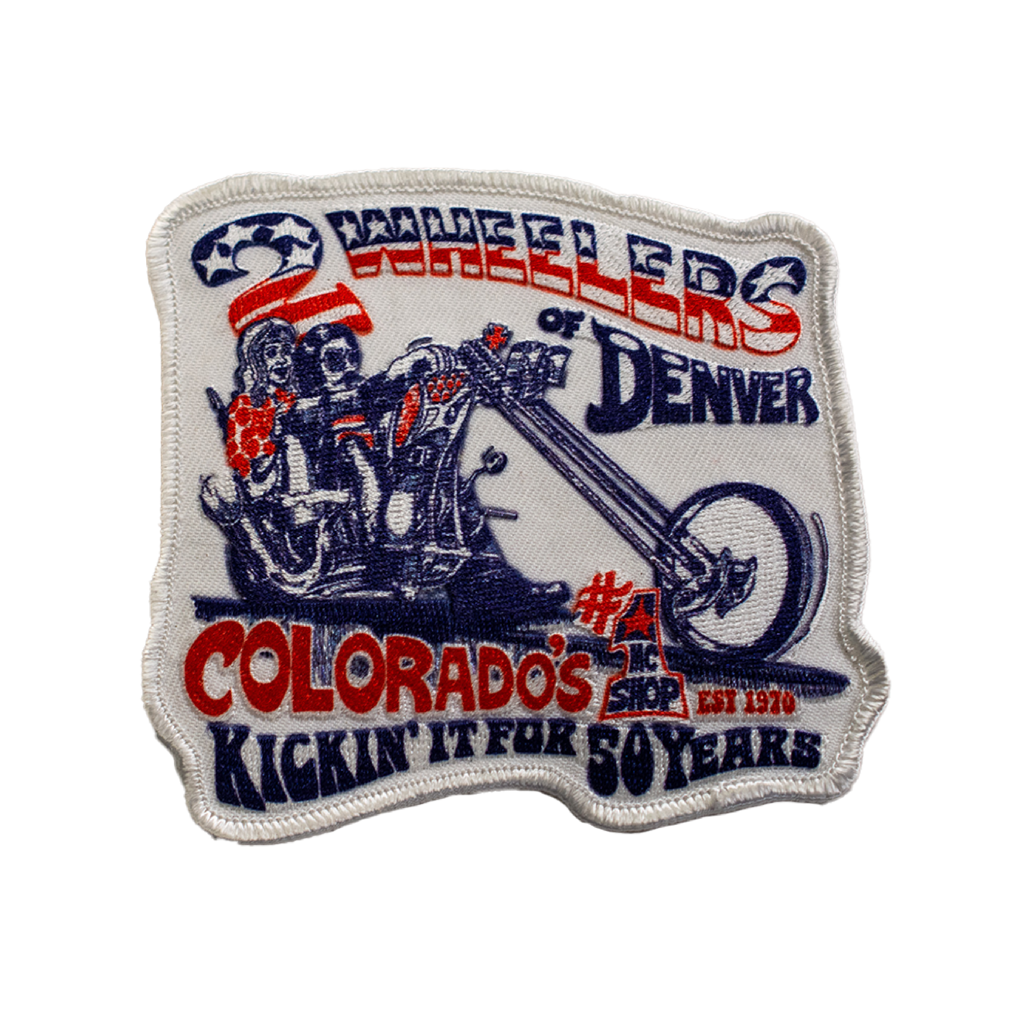 2 Wheelers Chopper Patch Official 2 Wheelers MC