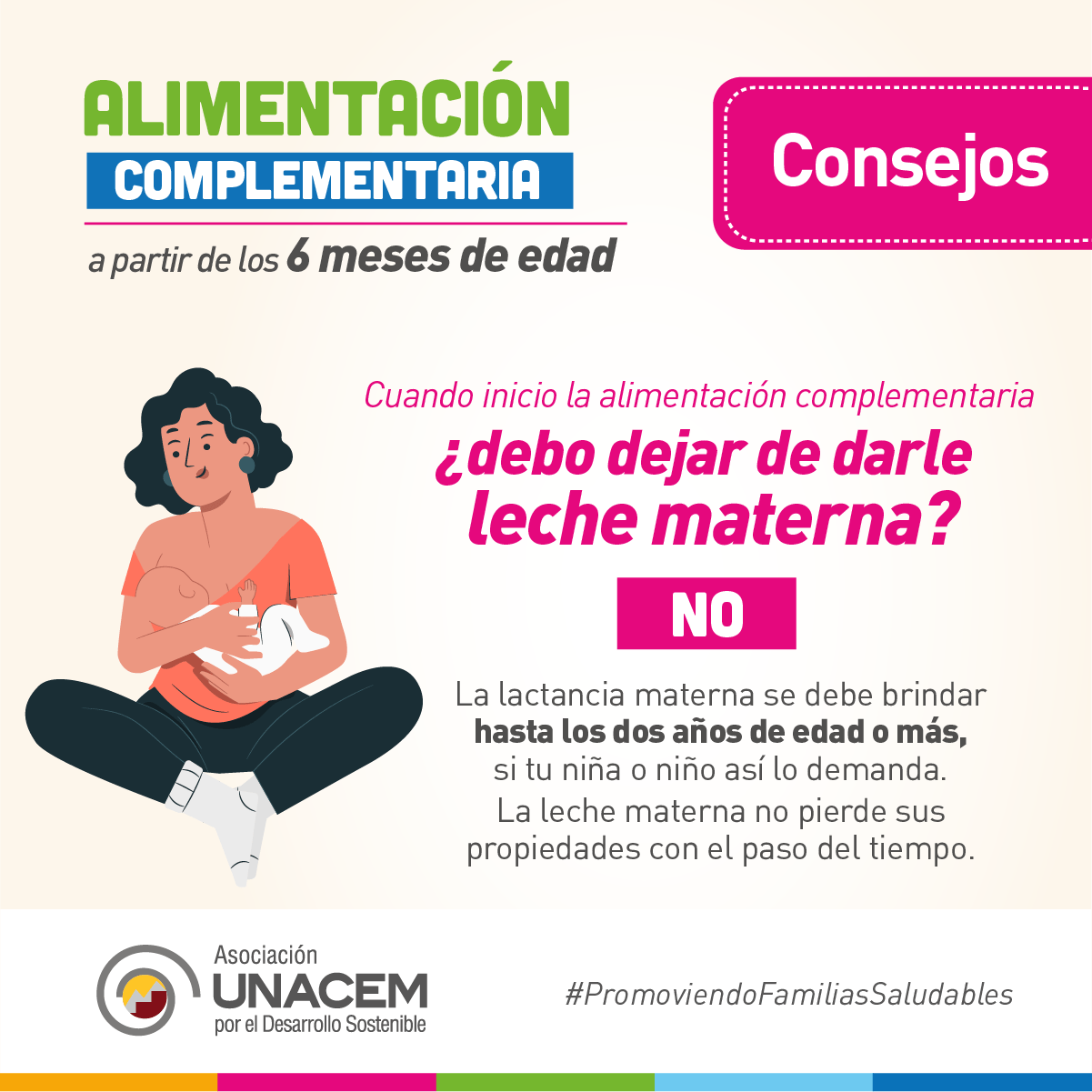 Campaña Consejos sobre Alimentación Complementaria Asociación UNACEM