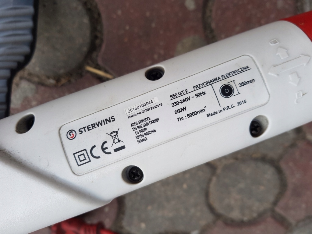 PODKASZARKA ELEKTRYCZNA STERWINS 550 GT2 GWR