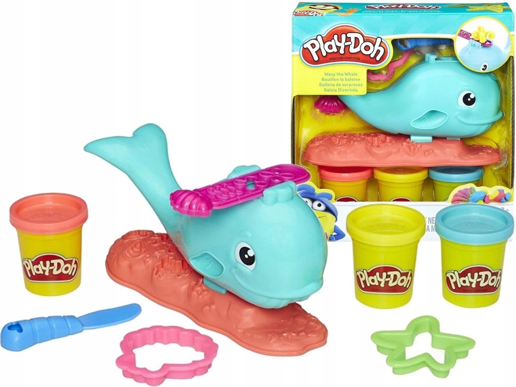 HASBRO PLAY DOH CIASTOLINA ZESTAW WIELORYB E0100