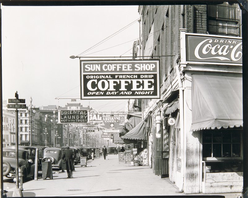 Street Scene, New Orleans, Louisiana, Walker Evans Mia