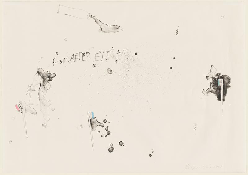 Brush After Eating, Jim Dine; Publisher Universal Limited Art Editions
