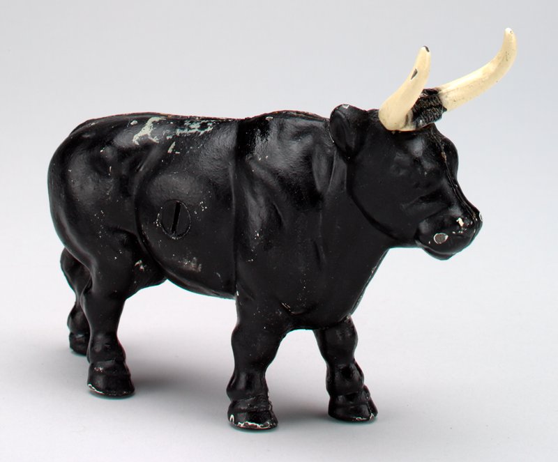 "Bull with Horns" still bank, John Wright Mia