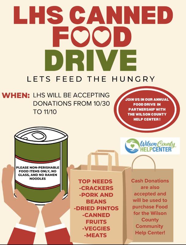 LHS Canned Food Drive Walter J. Baird Middle School