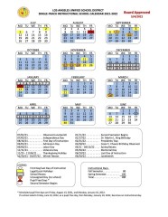 Lbusd Calendar 2021 2022 A2022f
