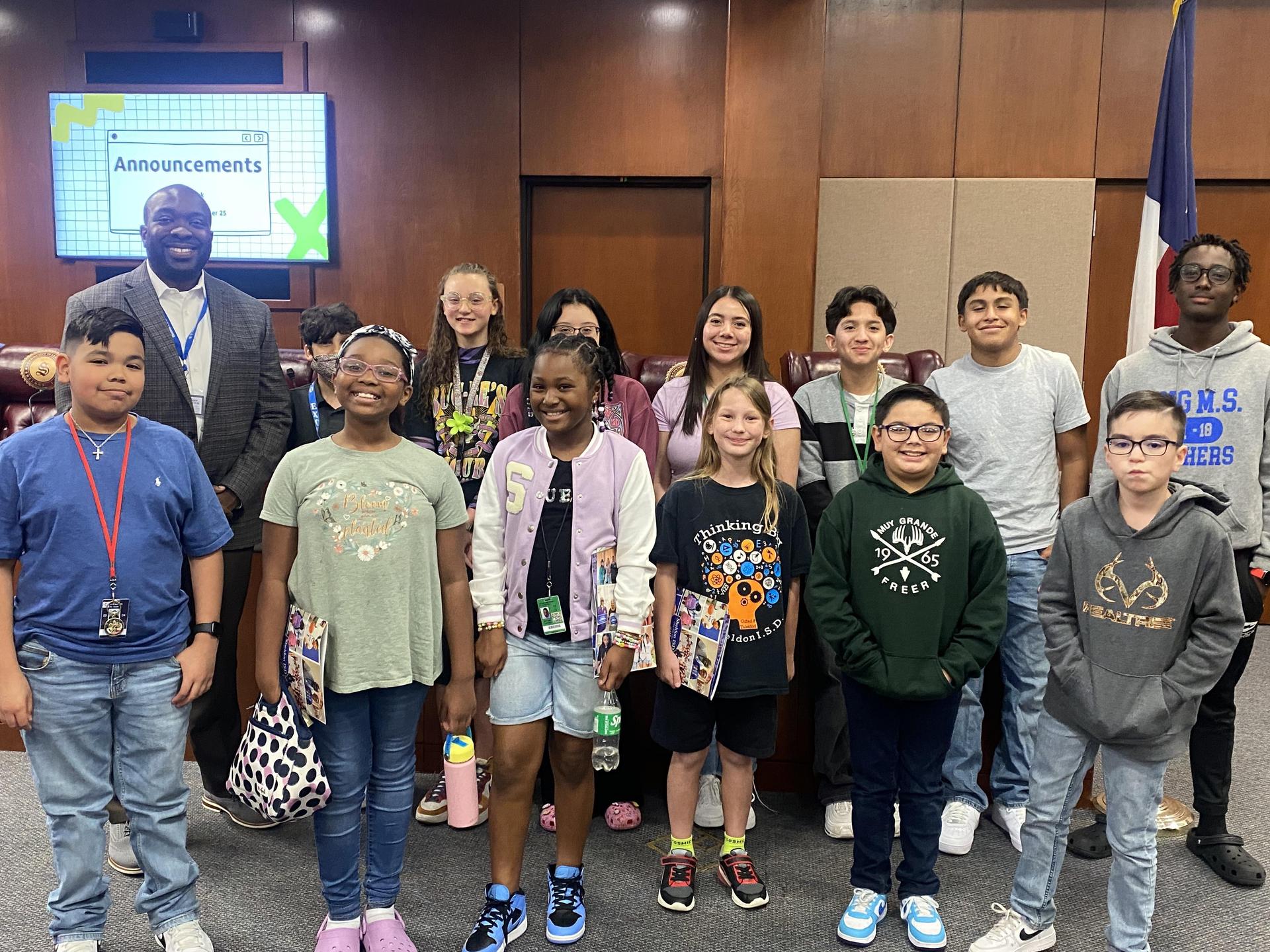 Superintendent’s Scholar Squad Superintendent's Office Sheldon ISD