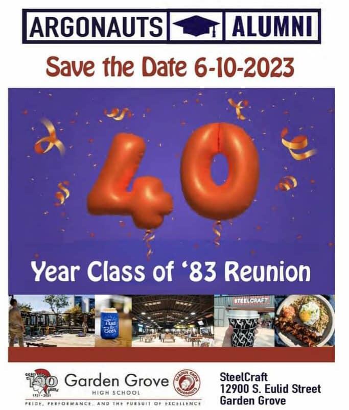 Reunions Links Alumni Garden Grove High School