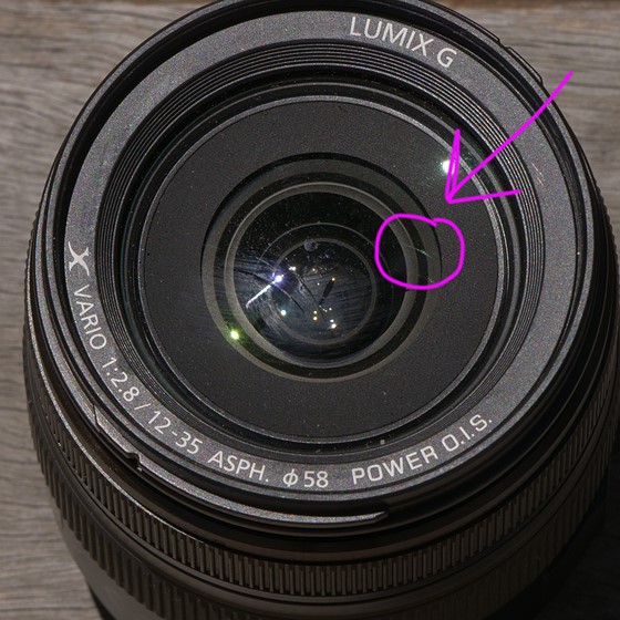 can someone give me advice for my scratched lens Pro Digital Talk