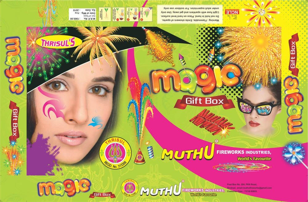 Magic Mega Crackers Gift Box at best price in Sivakasi by Muthu Fireworks Industries ID