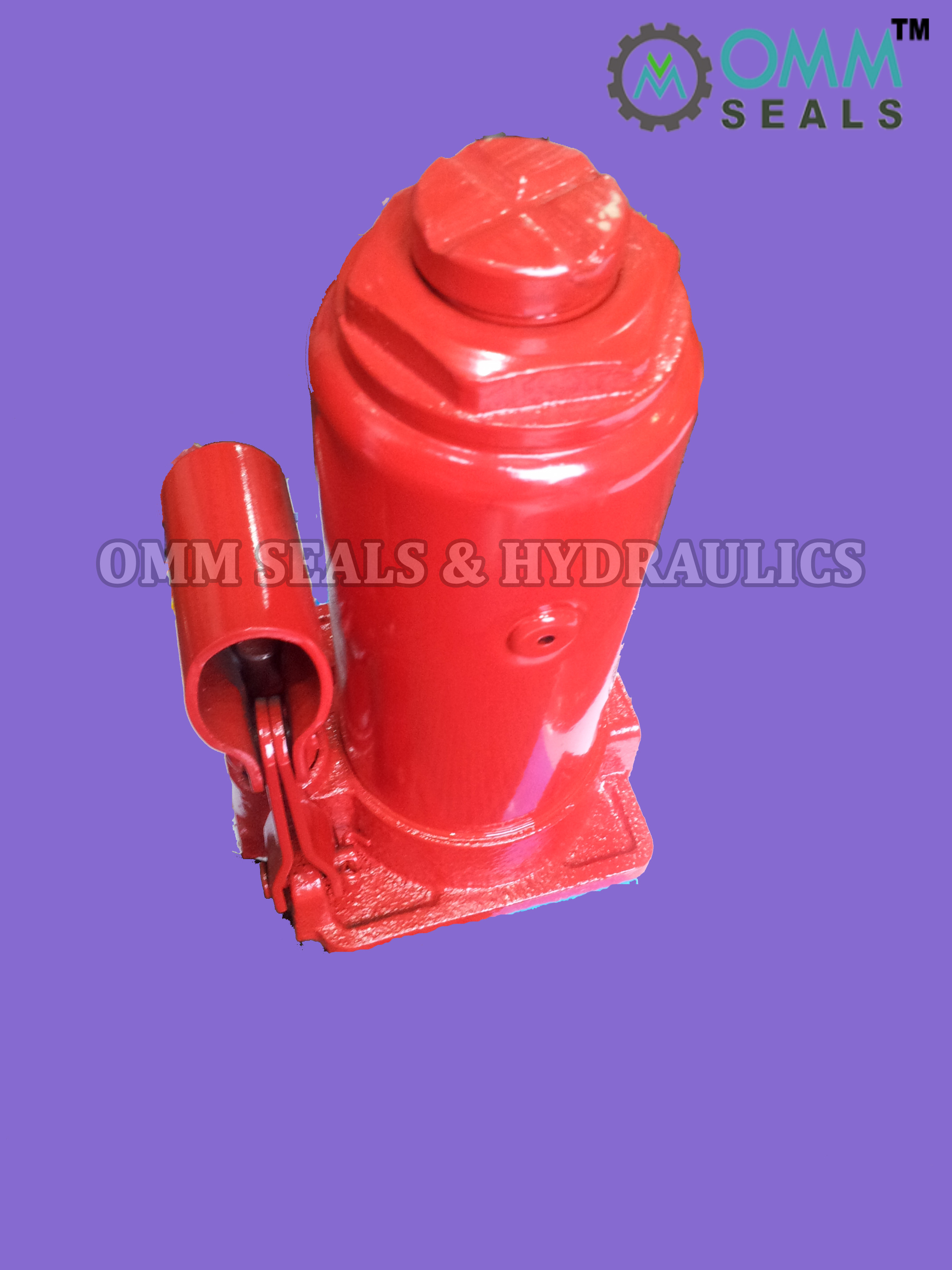 OMM SEALS Mild Steel Integral Bottle Type Hydraulic Jack, For Car
