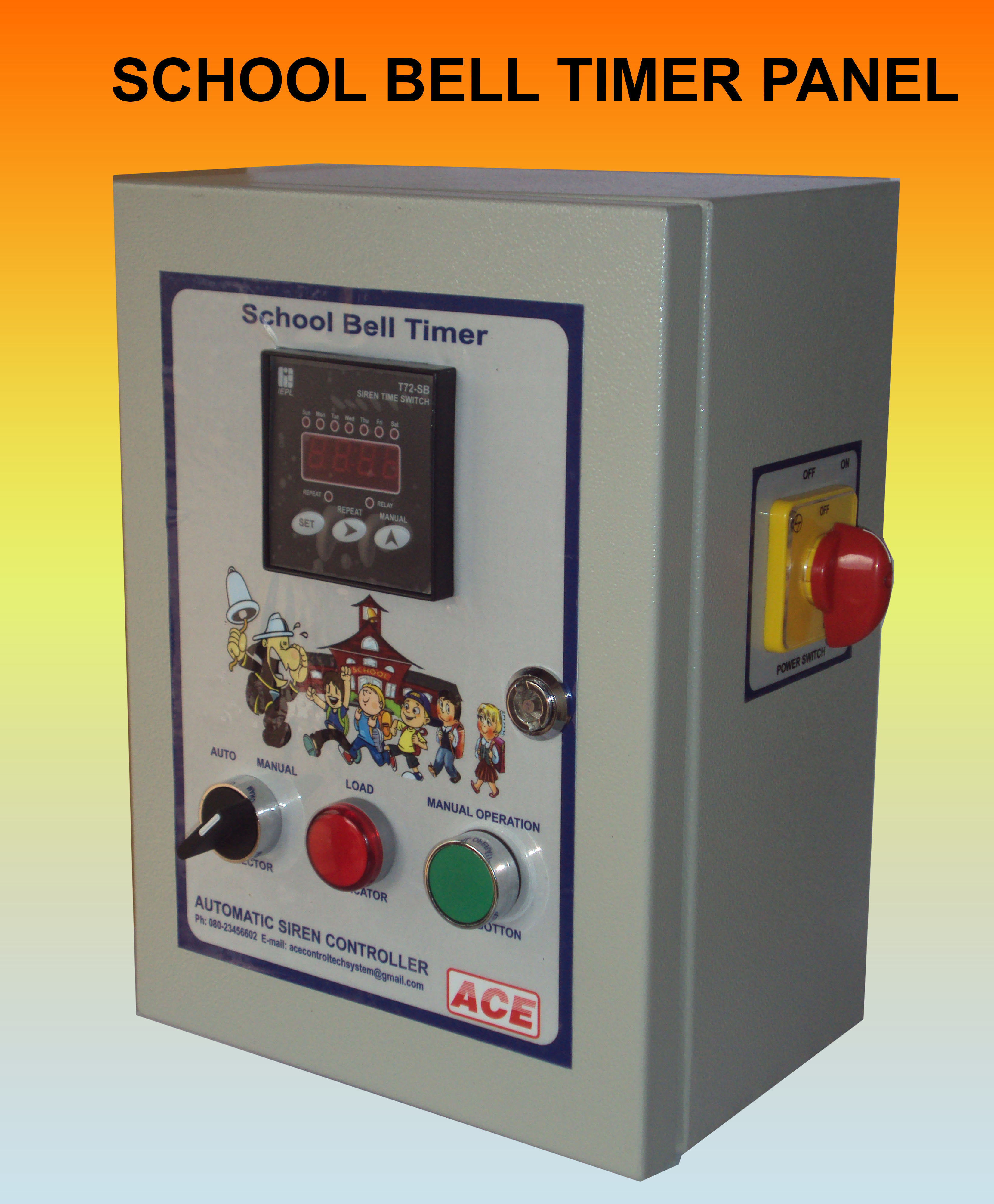 Automatic School Bell / Factory Siren Timer Panel at Rs 7500/number