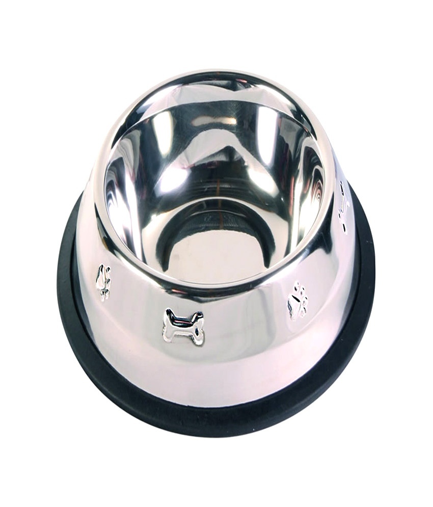 Anti Skid Embossed Dog Bowl, कुत्ते का कटोरा Jayna Steel India, Sonipat ID 7539935173