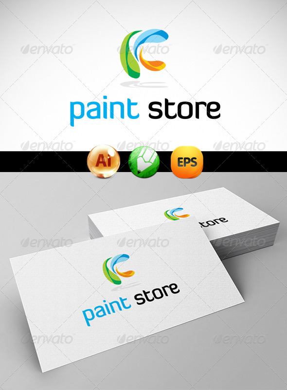Paint Store Logo Templates GraphicRiver