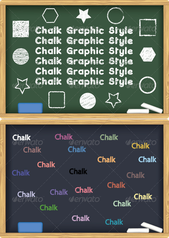 Chalk Board Graphic Style Illustrator GraphicRiver