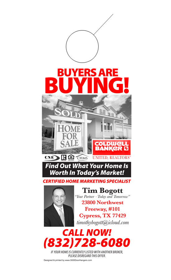 Real Estate Door Hanger Samples