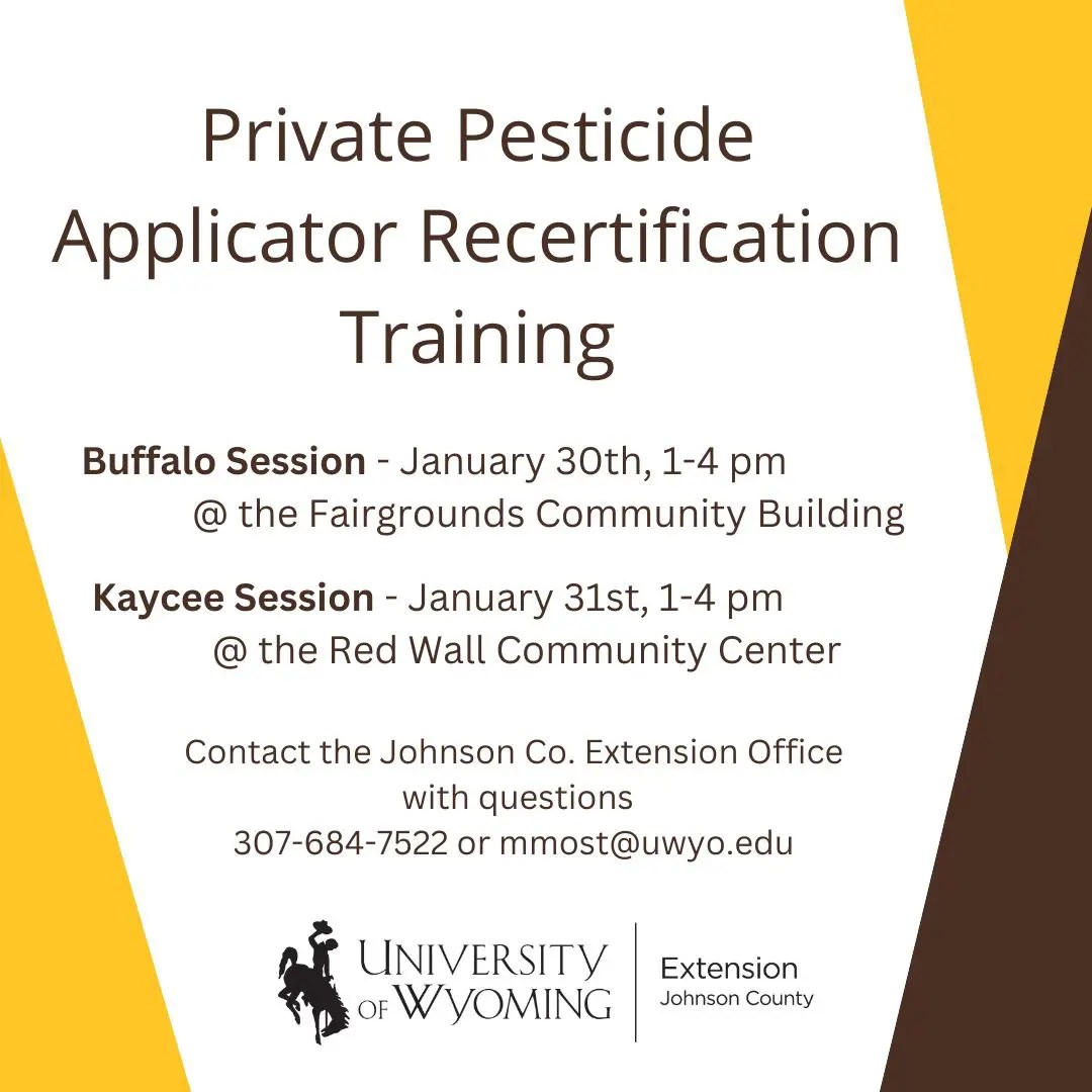 Pesticide Applicator Training, JC Extension Office Jan 2023