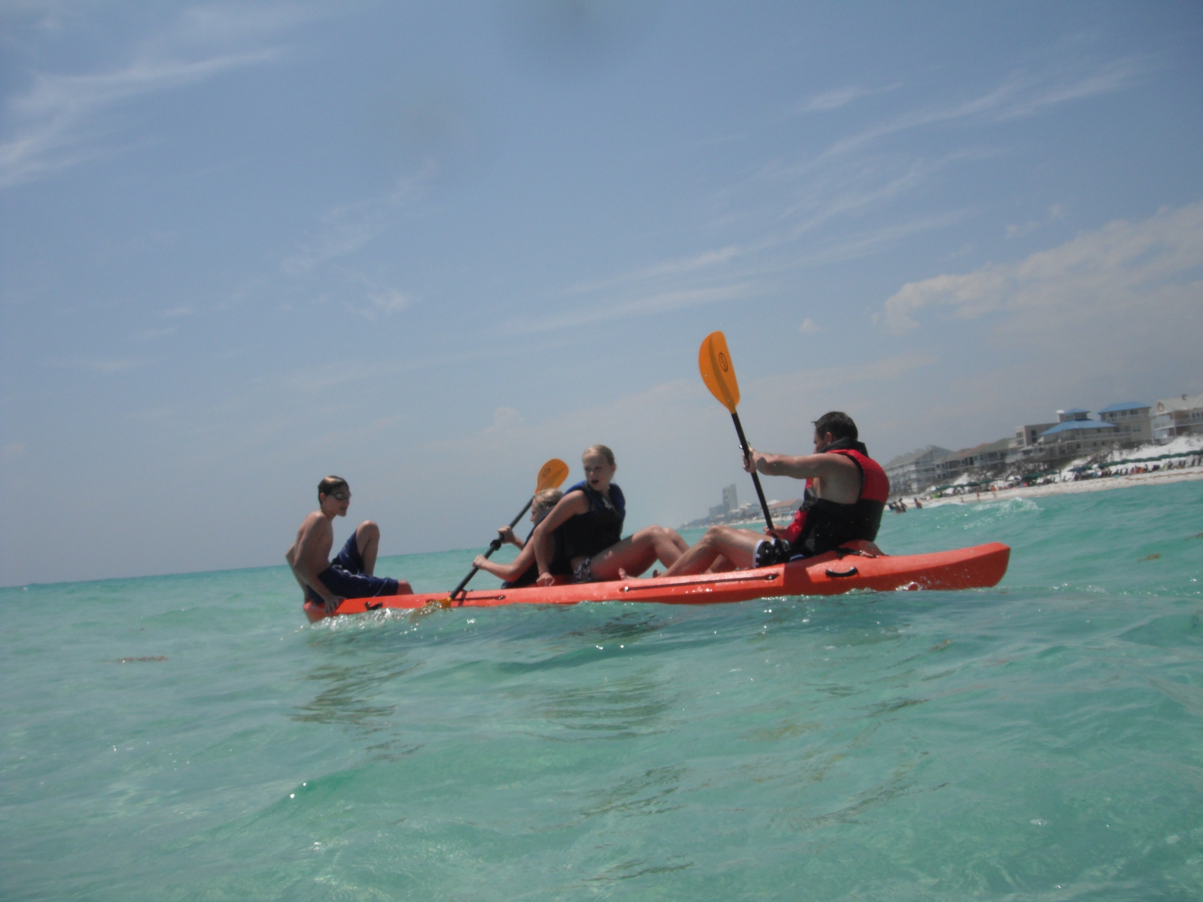 Kayaking in the Gulf of Mexico