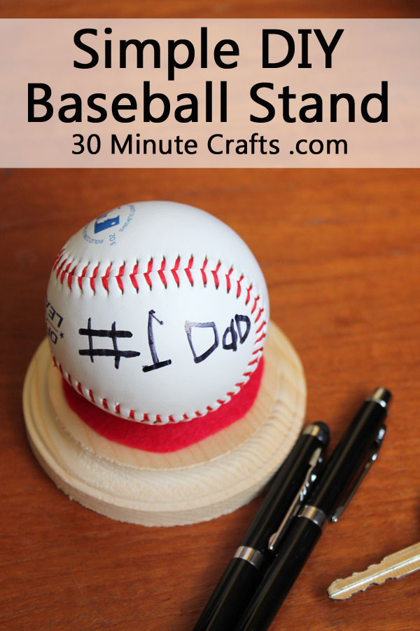 Simple DIY Baseball Stand 30 Minute Crafts