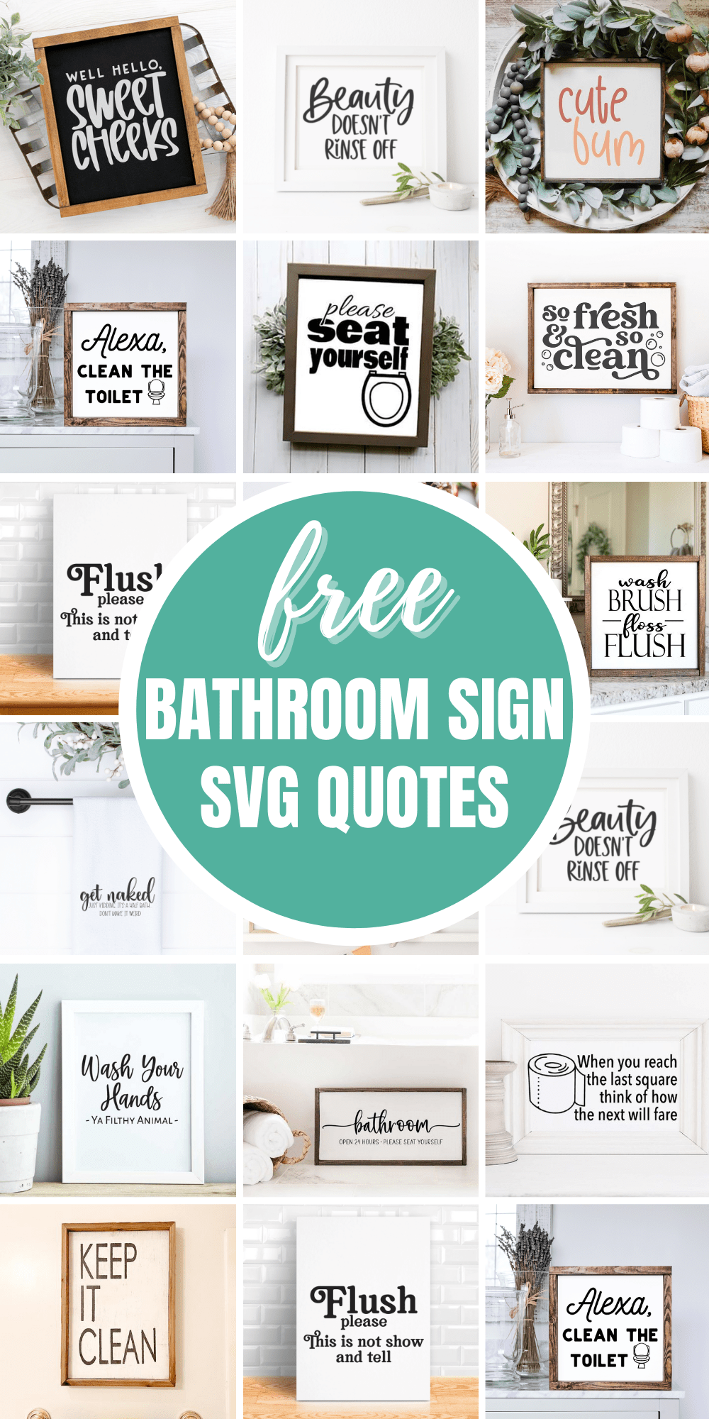 Toilet paper bathroom sign 30 Minute Crafts