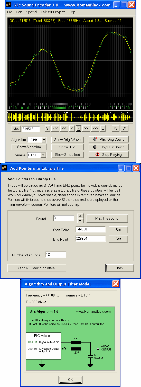 Wav to PICmicro ASM, C Converter Program Electronics Projects Circuits