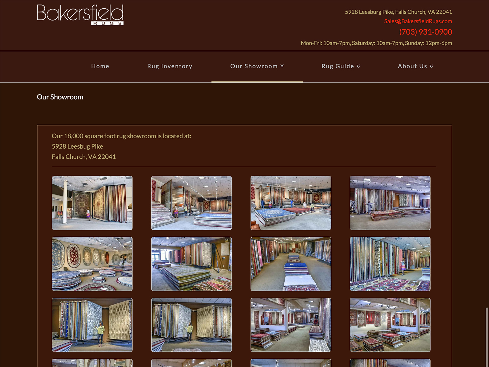 site Redesign for Bakersfield Rugs 321 Ace