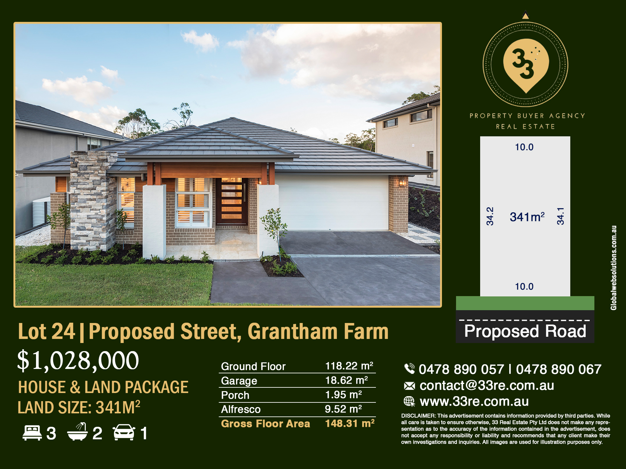 Grantham Farm Home and Land Packages 33RE