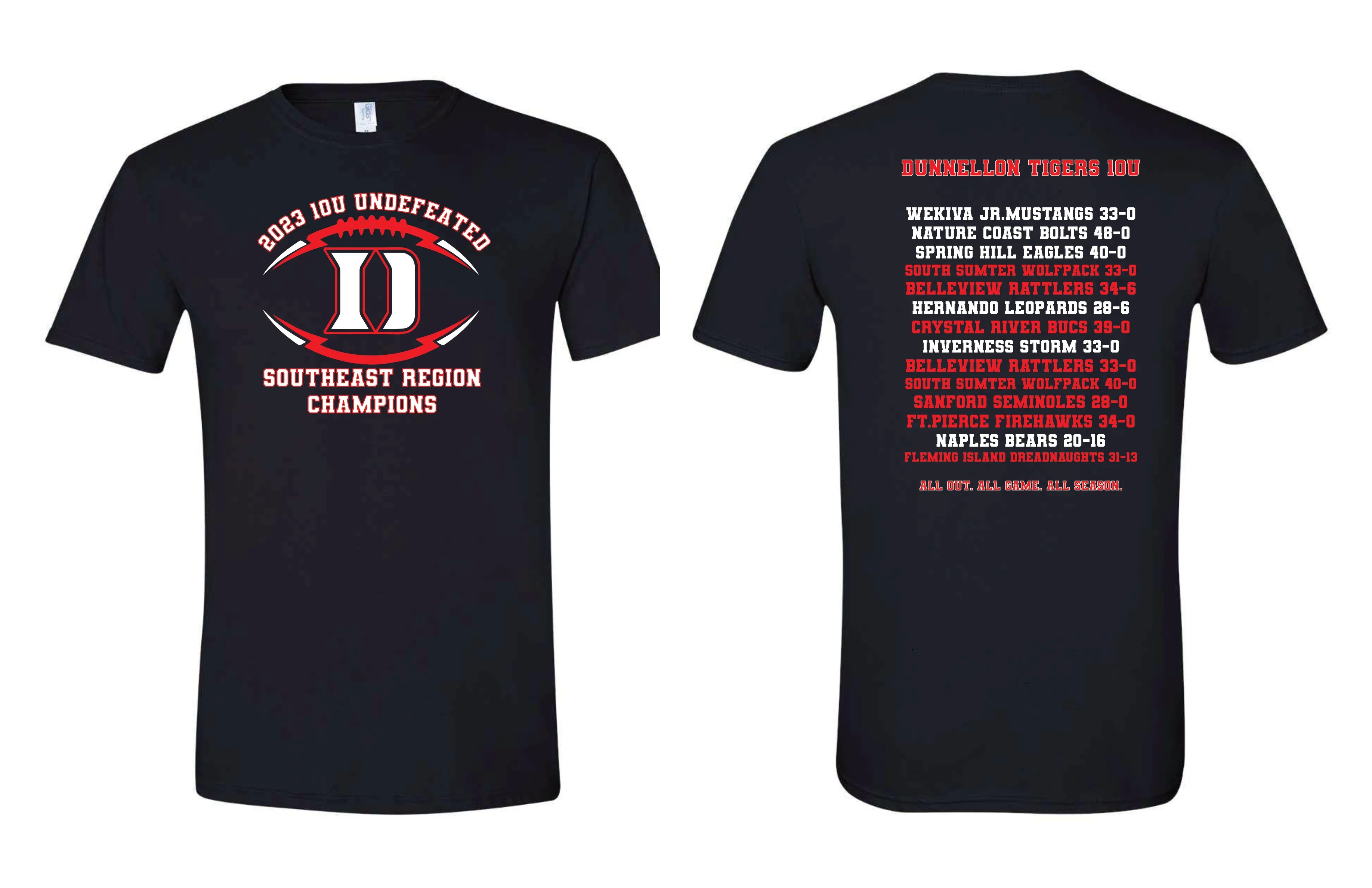 Pop Warner 2023 Dunnellon Tigers 10U Champs