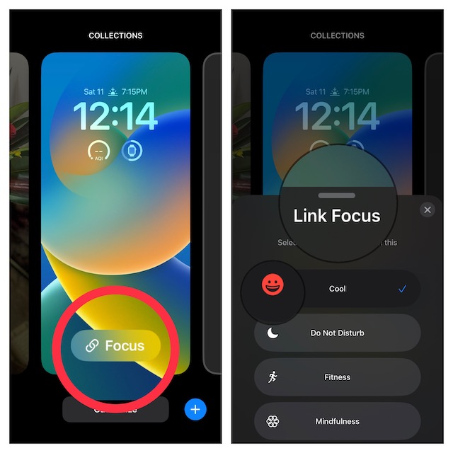 Link Focus Mode to iPhone Lock Screen Wallpaper in iOS 17