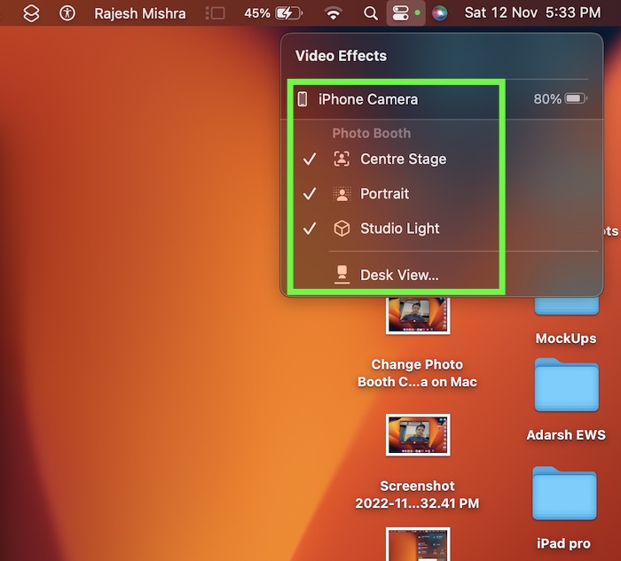 How to Change Photo Booth Camera on Mac to iPhone
