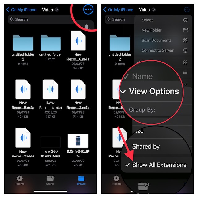 How to Show or Hide File Extensions on iPhone, iPad, and Mac