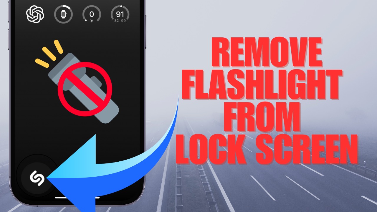 How to Remove Flashlight from iPhone Lock Screen in iOS 18