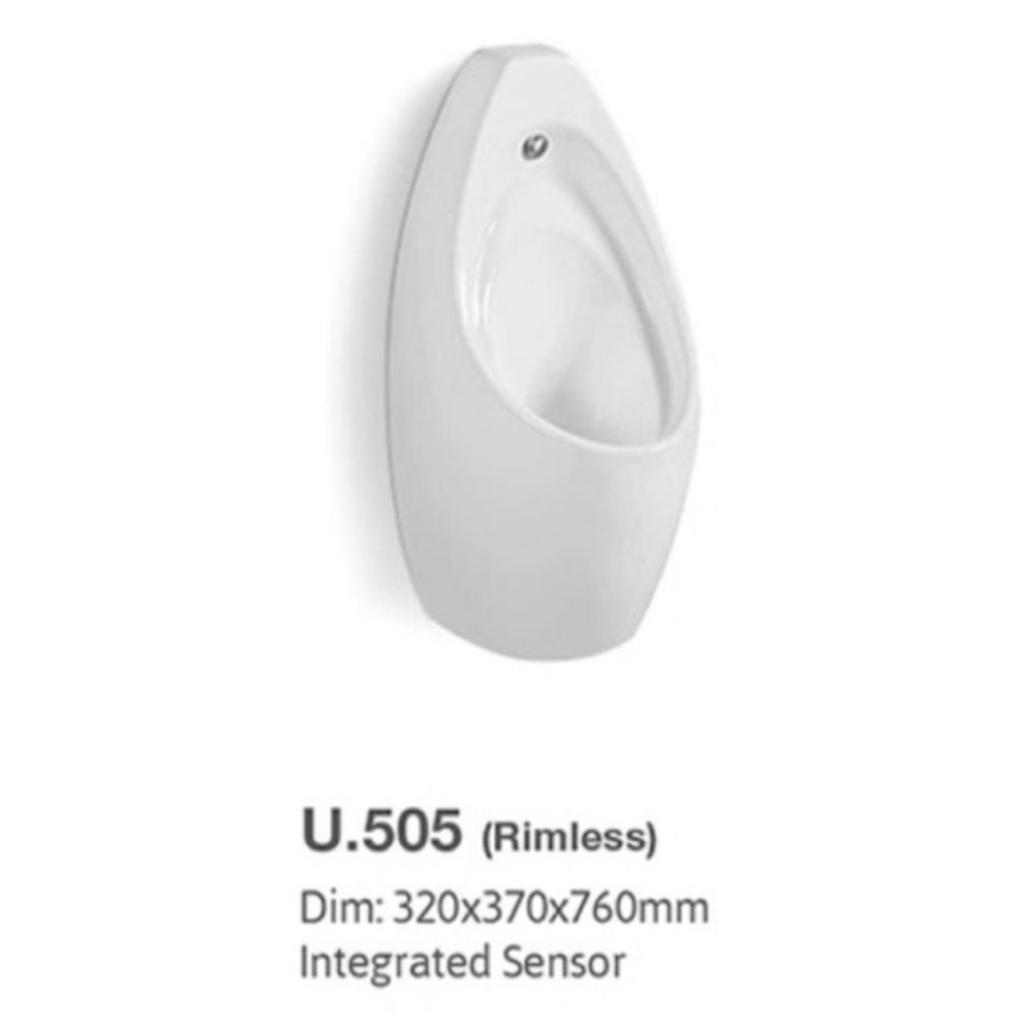 Vera U505(Rimless) Wall Mounted Urinal w (sensor) 360 Bathware