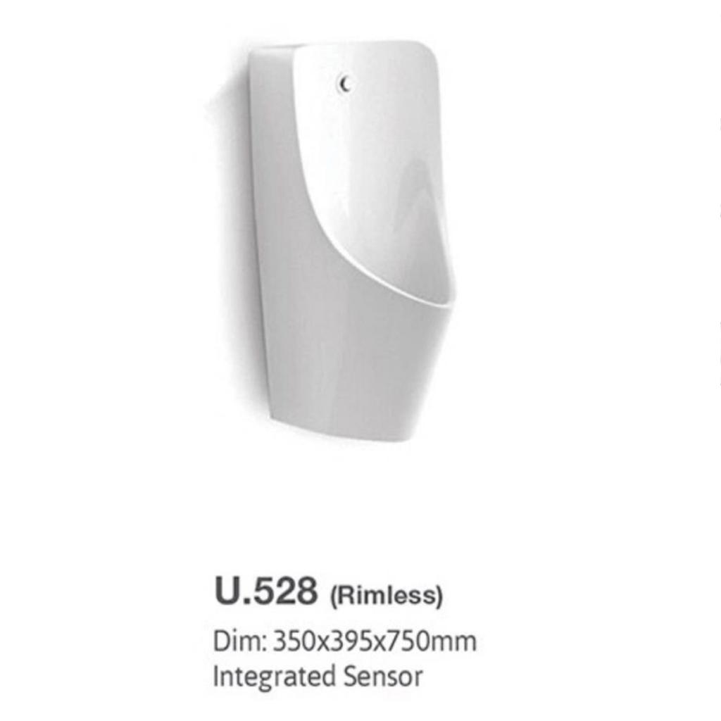 Vera U528(Rimless) Wall Mounted Urinal w (sensor) 360 Bathware
